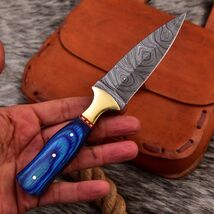 Double-Edged V42 Military Damascus steel Dagger boot Knife Scottish dirk... - $23.72