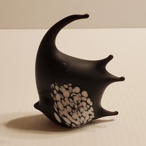 Fish ceramic figurine. Black / White. Made in Taiwan. Pre-owned, good sh... - $14.00