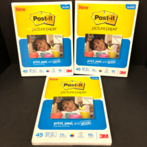 New Post-It Picture Paper 8.5 X 11 7.5 mil  Inkjet 3M NEW - 135 Sheets G... - £35.51 GBP