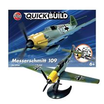 Airfix Quickbuild Messerschmitt 109 Airplane Brick Building Plastic Mode... - $20.88