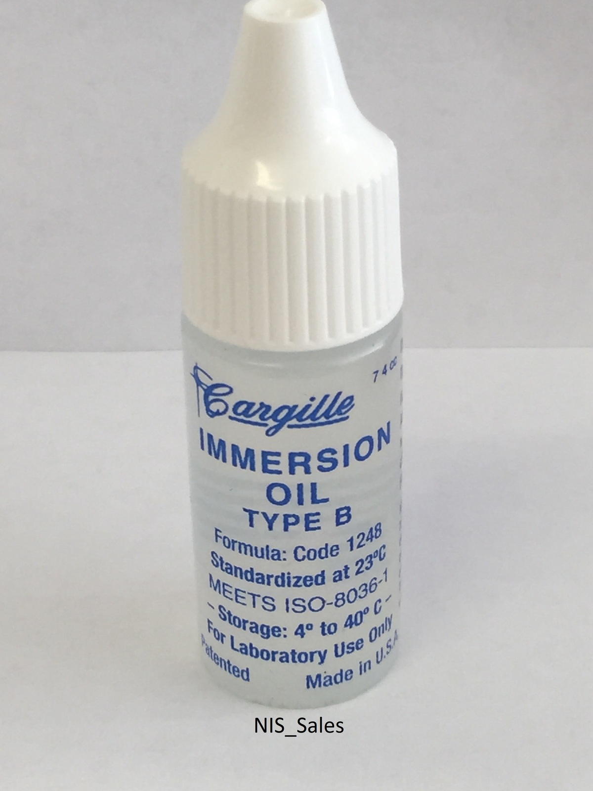 Microscope Immersion Oil Type B High Viscosity 1/4 ounce - $3.85