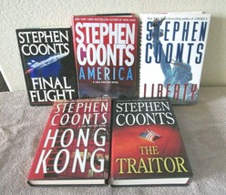 Lot of 5 Stephen Coonts Hardback Books, Final Flight, America, Liberty, Hong... - £17.53 GBP