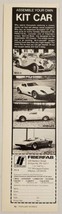 1976 Print Ad Fiberfab Assemble Your Own Kit Car 4 Models Bridgeville,PA - £8.19 GBP