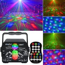 Party Dj Lights With Remote Control Portable Mini Disco Ball Stage Light - £50.58 GBP