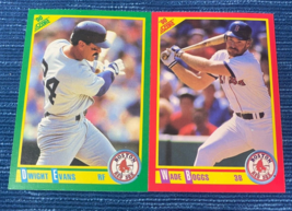 Pair 1990 Score Dwight Evans &amp; Wade Boggs Boston Red Sox #245 #3 974A - $1.00