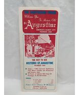 The Sightseeing Trains Welcome You To Historic Old St Augustine Map Broc... - €9,58 EUR