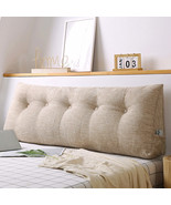 SOGA 150cm Beige Triangular Wedge Bed Pillow Headboard Backrest Bedside ... - $111.50