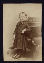 from ALBUM * Cabinet Card Studio T.M. SWEM St. PAUL MINN. Child leaning ... - $10.84
