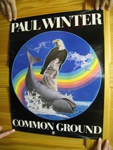 Paul Winter Poster Common Ground Rainbow Eagle Wolf Whale Consort - $179.29
