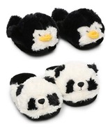 NEW Pillow Pets Pee-Wees Penguin Panda Bumble Bee Chenille Slippers  - £3.13 GBP