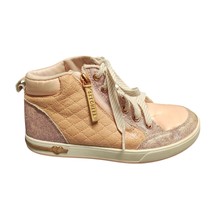 SKECHERS Shoutouts High Top Sneakers Youth Size 3 Rose Gold Lace Up 310618L - $22.99