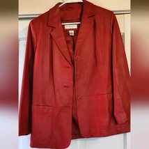 Preston &amp; York women&#39;s lambskin blazer, size petite M - $116.88