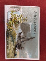 Antique 1860&#39;s J &amp; P Coats Thread Trade Card #2 - £10.34 GBP
