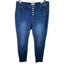 Honey &amp; Bristle High Rise Ankle Jeans 20W Stretch Button Fly New - £22.69 GBP