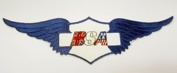 BSA diecut figural  giant back patch.  vintage motorcycle jacket patch - $25.00