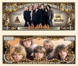 25 Pack Def Leppard Music Collectible Million Dollar Bill Novelty - £10.94 GBP
