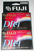 Fuji   Dr I Normal Bias Audio Cassette (Blank) 60 Minutes   Pack Of 2 (New) - $12.00