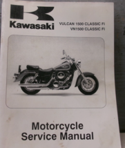 2000 2002 Kawasaki VULCAN VN 1500 CLASSIC FI Service Manual OEM 99924-1260-03 - £39.17 GBP