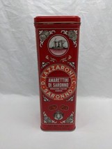 **EMPTY TIN** Amarettini Di Saronno Biscotti Cookie Tin 3 1/2&quot; X 3 1/2&quot; ... - $35.63