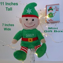 Greenbrier International 2017  Elf Plush Toy Doll  11  Inch Tall With Gift Box - $33.00