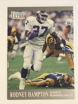 1991 Fleer Ultra #218 Rodney Hampton New York Giants NFL Football Card - £0.77 GBP