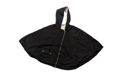 XCVI Black Sherpa lined hooded Poncho Cape Cozy and Warm Sz Small - £15.18 GBP