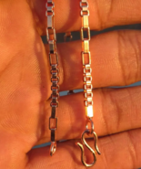 11 inch Pure Copper BOX Chain Anklet, Healing Copper Jewelry, Spiritual - $18.61