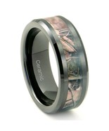 Beautuful Ceramic Black Camoflage Mens Wedding Band, Engagement Ring. Ma... - €29,80 EUR