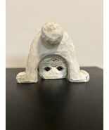 Vtg Hand Crafted Wood Painted Bunny Folk Art Signed - $363.68 MXN