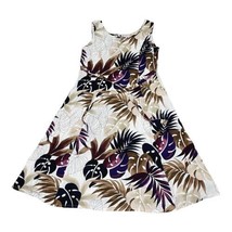 Paradise Bay Hawaiian Hibiscus Floral Maxi Dress Size 2XL Tropical Full Skirt - £29.40 GBP