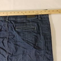 Liz Claiborne Classic Stretch Women's Cotton Blend Denim Blue Jeans Skirt Sz 18 image 12