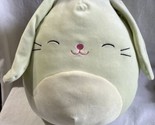 Squishmallows Easter Bunny inch Plush Toy - Mint Green Isabella Rare 10&quot; - £10.27 GBP
