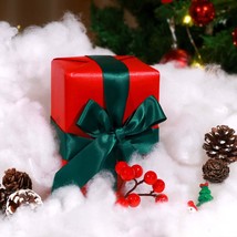 Christmas Fake Snow 12.4 Ounces Cotton Like Fluffy Artificial Snow For Crafts Vi - £25.16 GBP