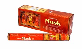 Darshan Musk Incense Sticks Natural Fragrance AGARBATTI 6 Pack Of 20 Sticks - $18.21