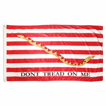3x5 First Navy Jack Don&#39;t Tread on me 110D Flag Tea Party 3&#39;x5&#39; Banner - £12.60 GBP