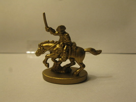 2003 Risk Board Game piece: Golden Cavalry Unit - $2.50