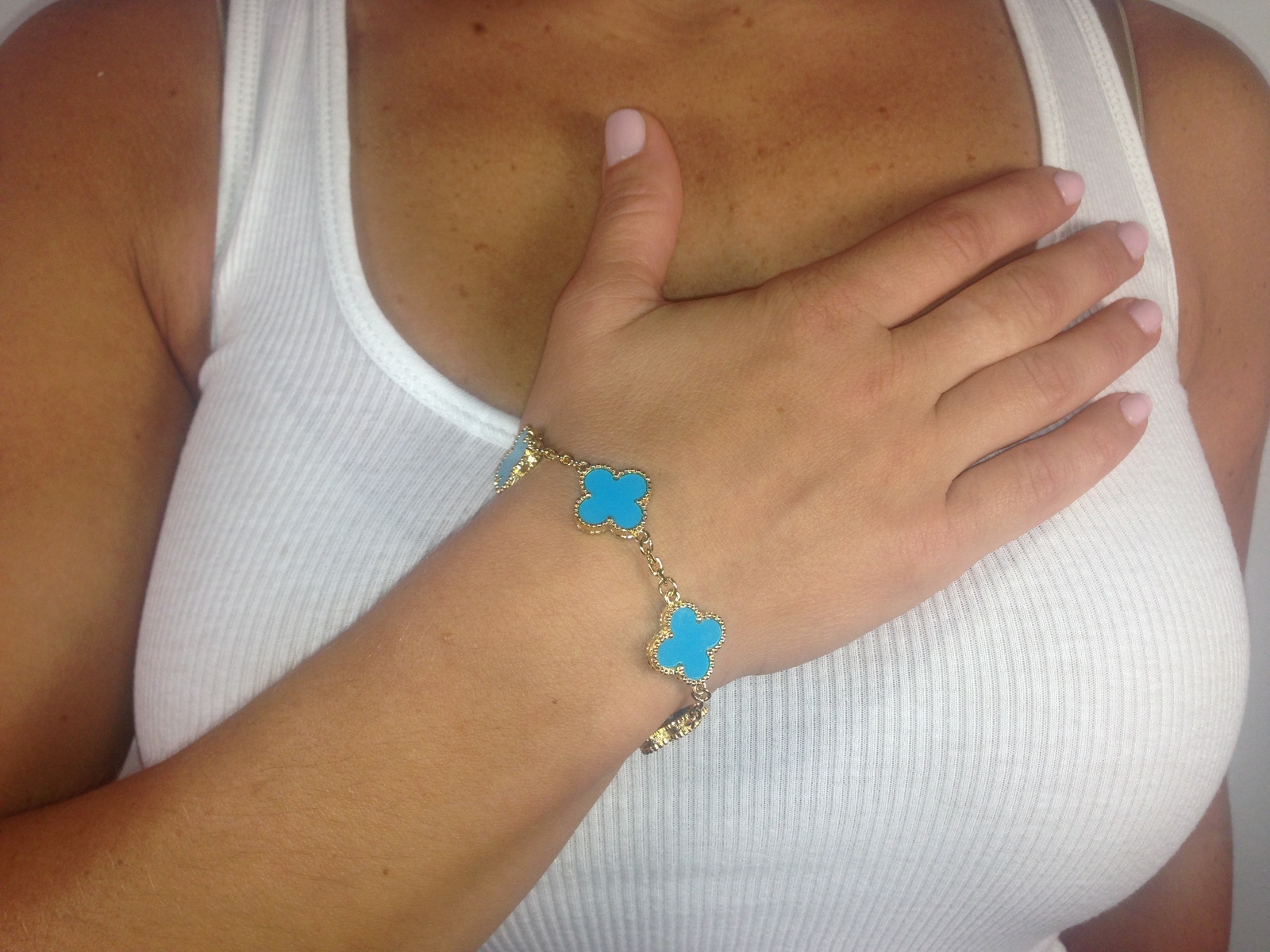 Turquoise Quatrefoil Bracelet