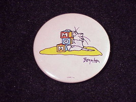 Vintage Sandra Boynton Cartoon Mom Blocks Pinback Button, Pin - £5.55 GBP