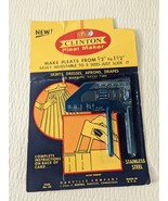 NEW Vintage Clinton Pleat Maker Oakville Company USA pleats .5-1.5&quot; stai... - $59.00