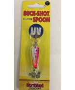 Northland Tackle BRFS3-26 Buck Shot Flutter Spoon UV Pink Tiger 1/8oz VE... - €12,70 EUR