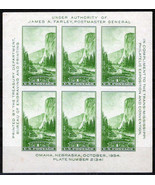 ZAYIX US 751 MNH 1c green Yosemite NP Farley Sheet of six imperf 031023S... - £8.79 GBP
