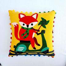 Throw Suzani Pillow, Embroidered Pillow Cover 16x16, Decorative Throw Pi... - £10.23 GBP+