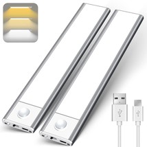 Under Cabinet Lights Wireless,2 Pack Magnetic Dimmable Closet Lights,60 Led Rech - £39.04 GBP