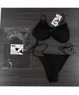 Wearlora Black Bikini Set Padded Cups Swimsuit for Women Beach Pool - $17.00