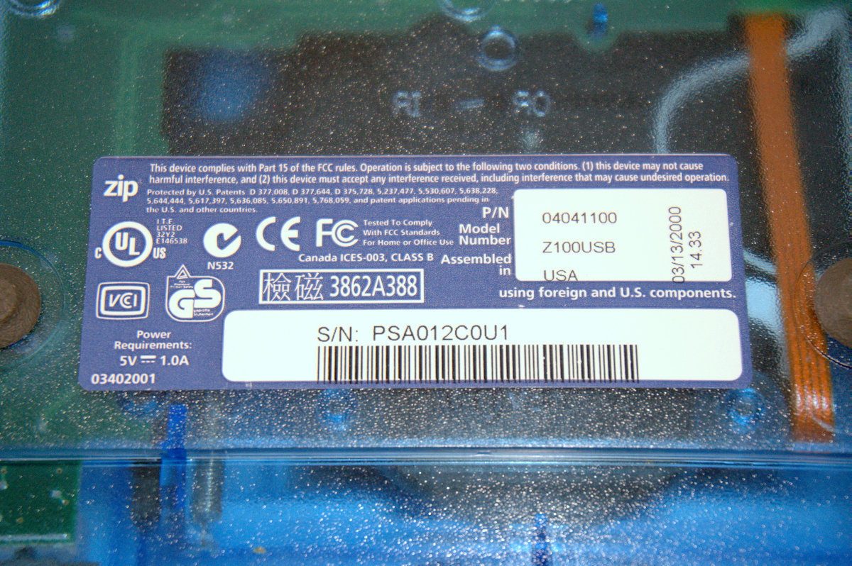 Iomega Zip 100 External USB Drive Floppy, Zip & Jaz Drives