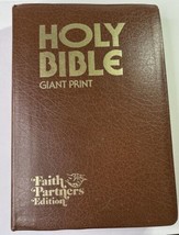 1976 Old Time Gospel Hour GIANT PRINT Holy Bible Faith Partners Edition - £13.10 GBP