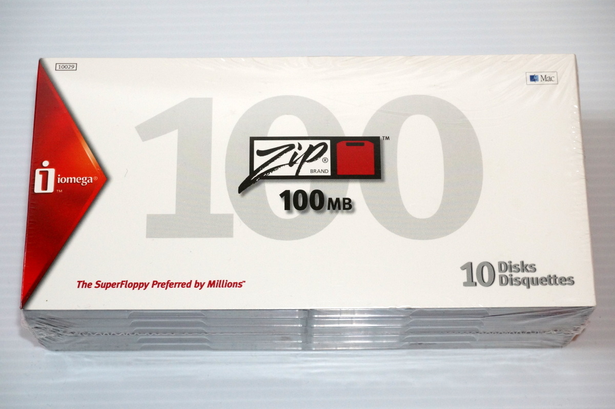 NEW! Iomega Zip 100 Disk Cartridges (10 pack) 4 Floppy, Zip & Jaz Drives