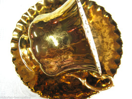 Royal Albert  Bronzey Glam Gold  Victorian's Tea Cup And Saucer Duo  - $138.38