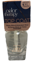 Sally Hansen Top Coat Color Therapy Nail Polish 0.5 oz Clear New - £4.68 GBP