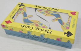 N) Lady Jayne Floral Waltz High Heel Shoes Winning Pair Playing Cards Boxed Set - £7.90 GBP